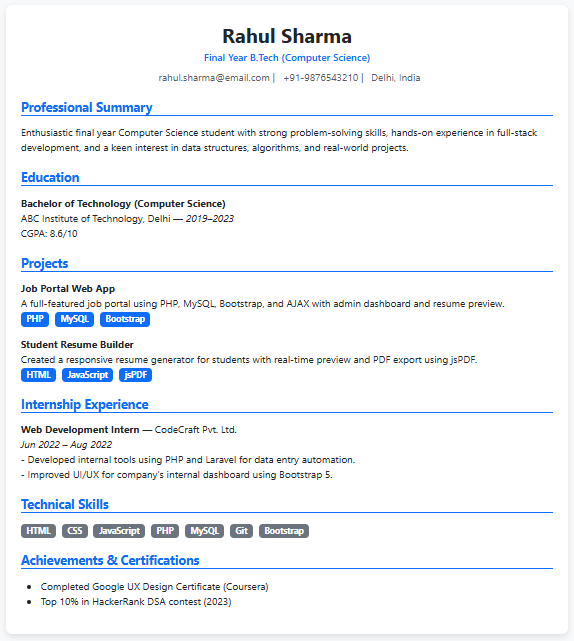 Best Fresher Jobs & Internships in India
